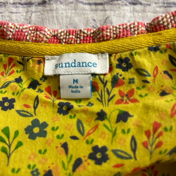 SUNDANCE 100% COTTON MULTI COLORED PAISLEY FLORAL THERMAL STYLE WOMEN’S PJS MED - Picture 4 of 11